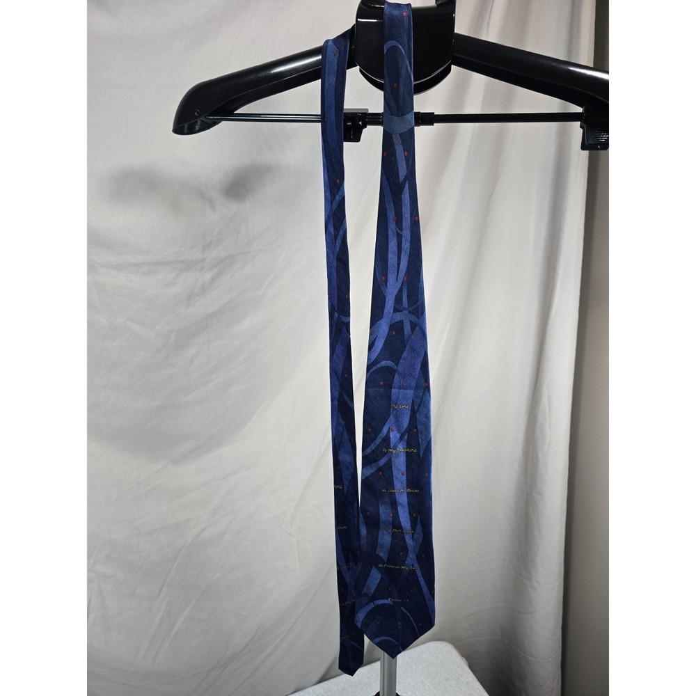 blue/ red necktie Appointed Apparel from Living Epistles, crafted from 100% silk